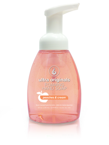 Ultra Originals - Foaming Hand Soap - Peaches & Cream™ - 8 oz Filled Reusable Dispenser